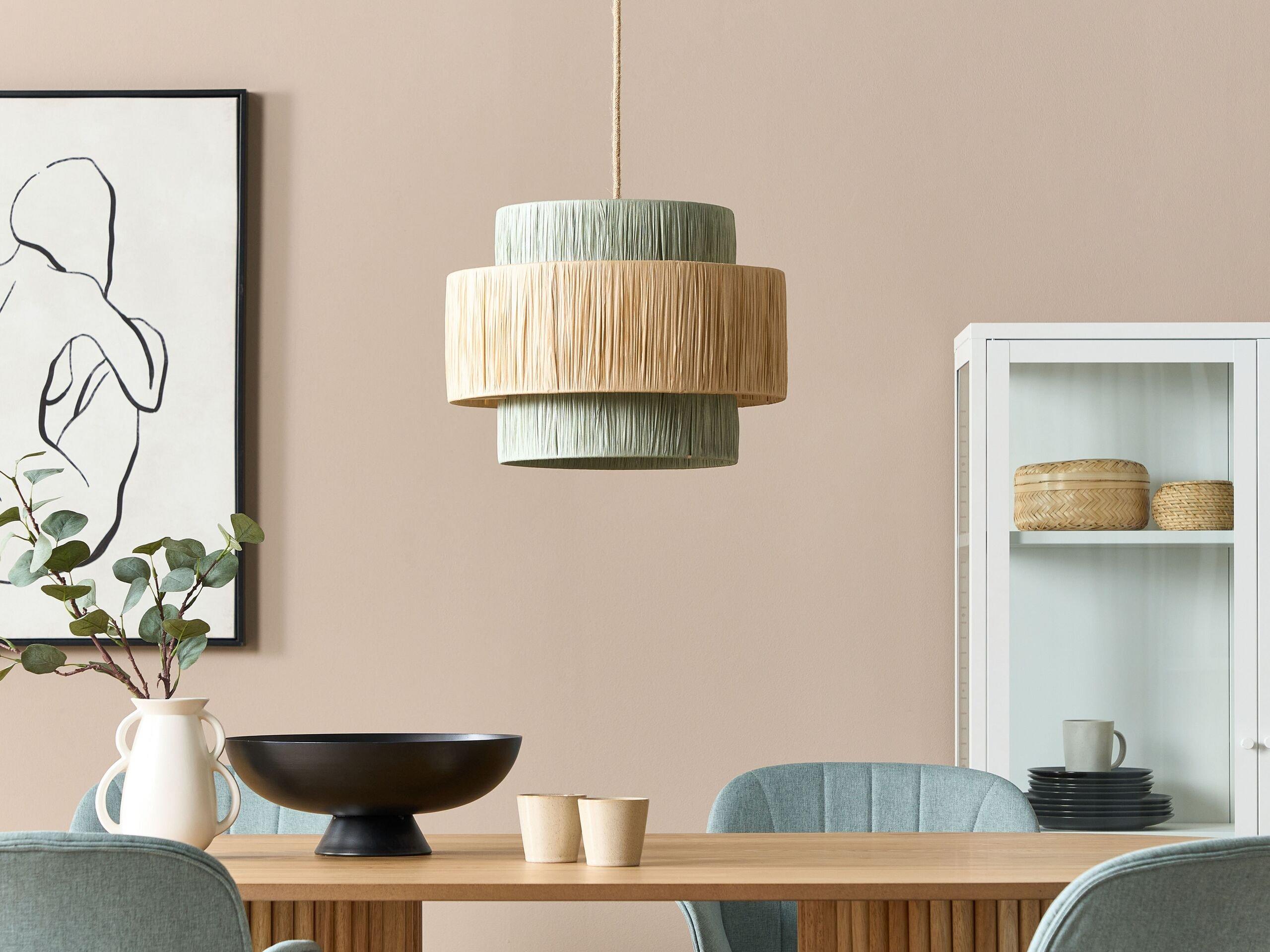 Beliani Lampe suspension en Papier Boho PALBRA  