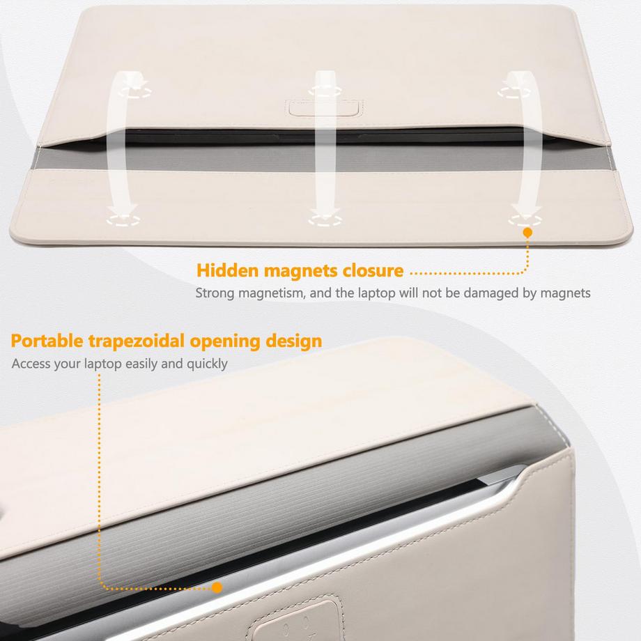 Only-bags.store Laptop Hülle mit Standfunktion  