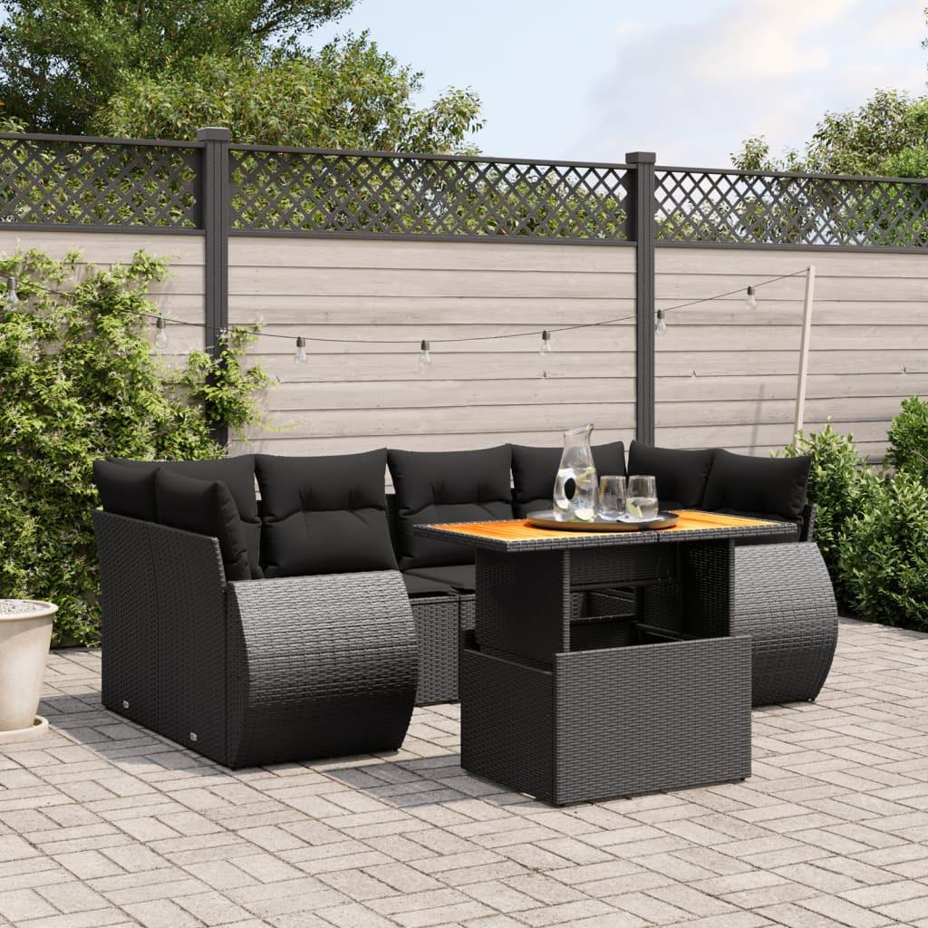 VidaXL Ensemble de canapés de jardin rotin synthétique  