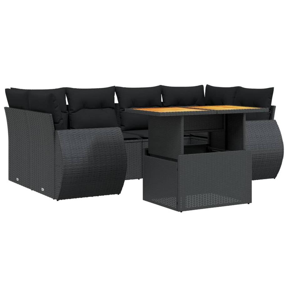 VidaXL set divano da giardino Polirattan  