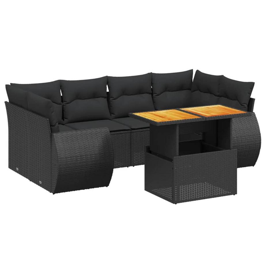 set divano da giardino Polirattan