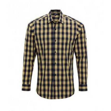 PREMIER Mulligan Camicia a Quadri Maniche Lunghe  