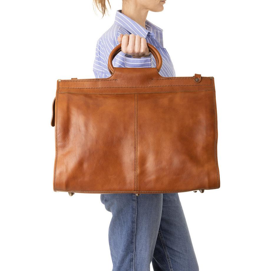 Viola Castellani Leder Reisetasche  