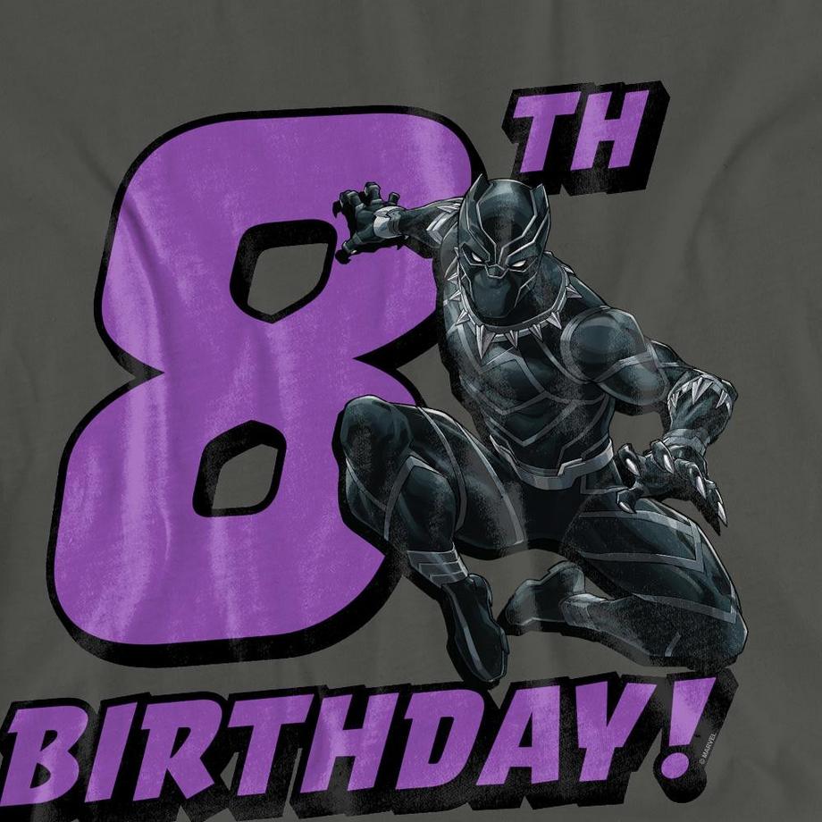 Black Panther Maglietta 8° Compleanno  