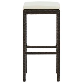 VidaXL Tabouret de bar rotin synthétique  