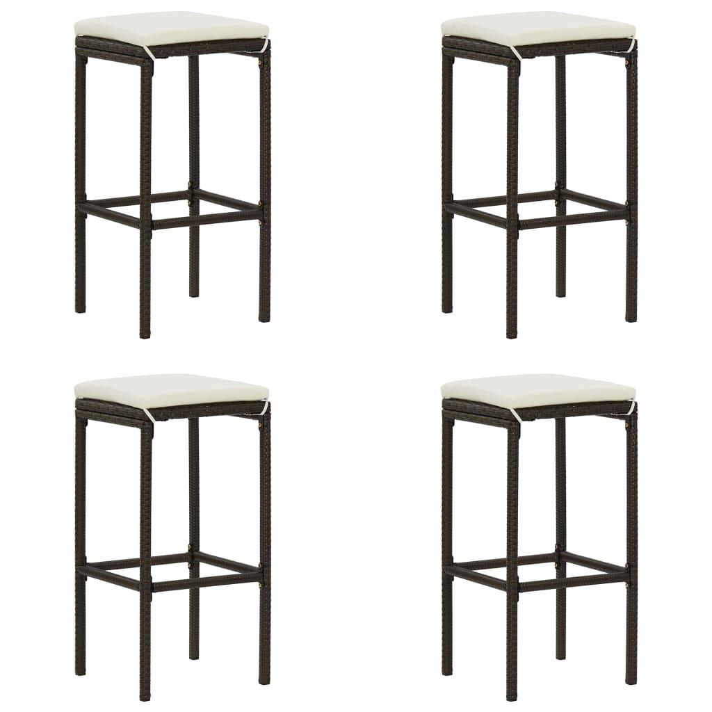 VidaXL Tabouret de bar rotin synthétique  