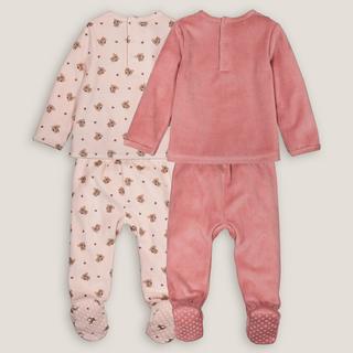 La Redoute Collections  2er-Pack Samt-Pyjamas 