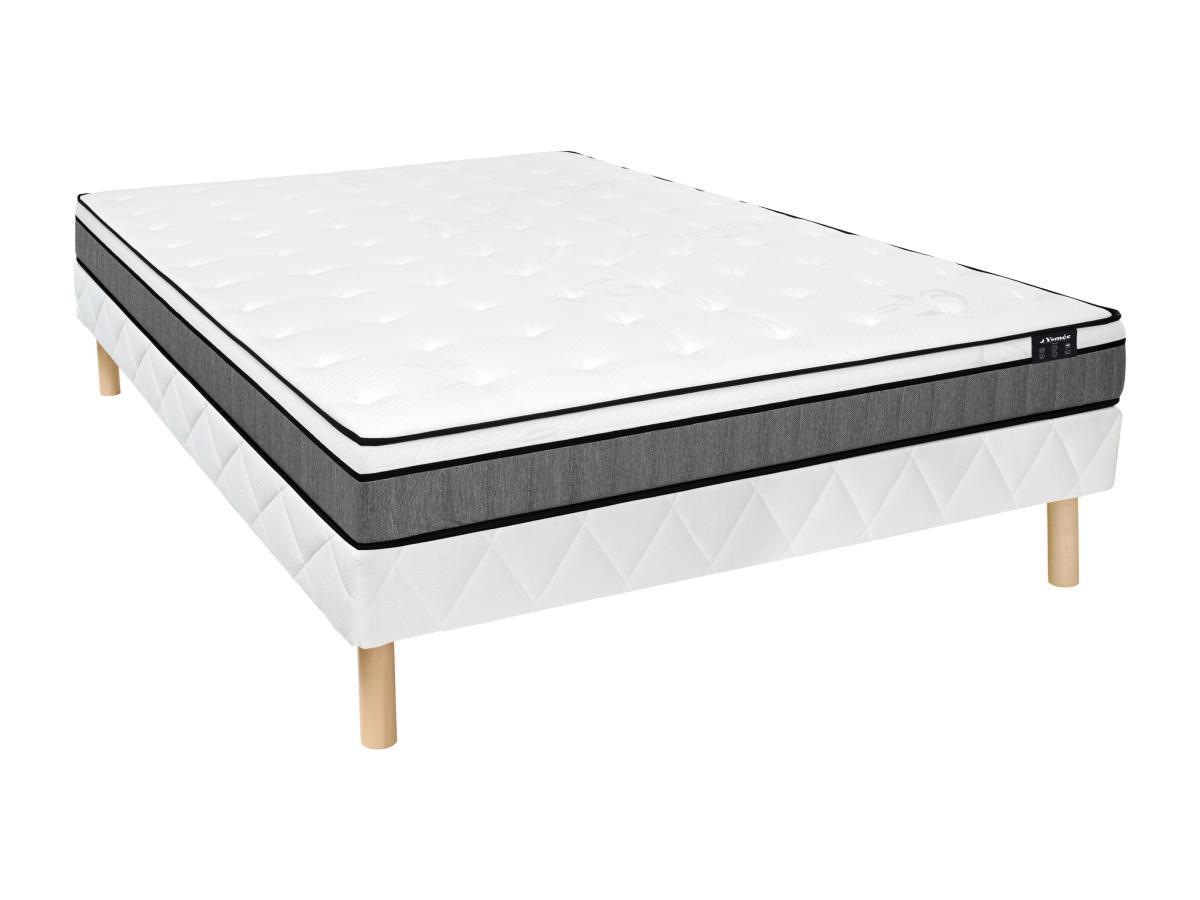 DREAMEA Ensemble sommier + matelas à  ressorts ensachés mémoire de forme  ARIOSSE de DREAMEA  