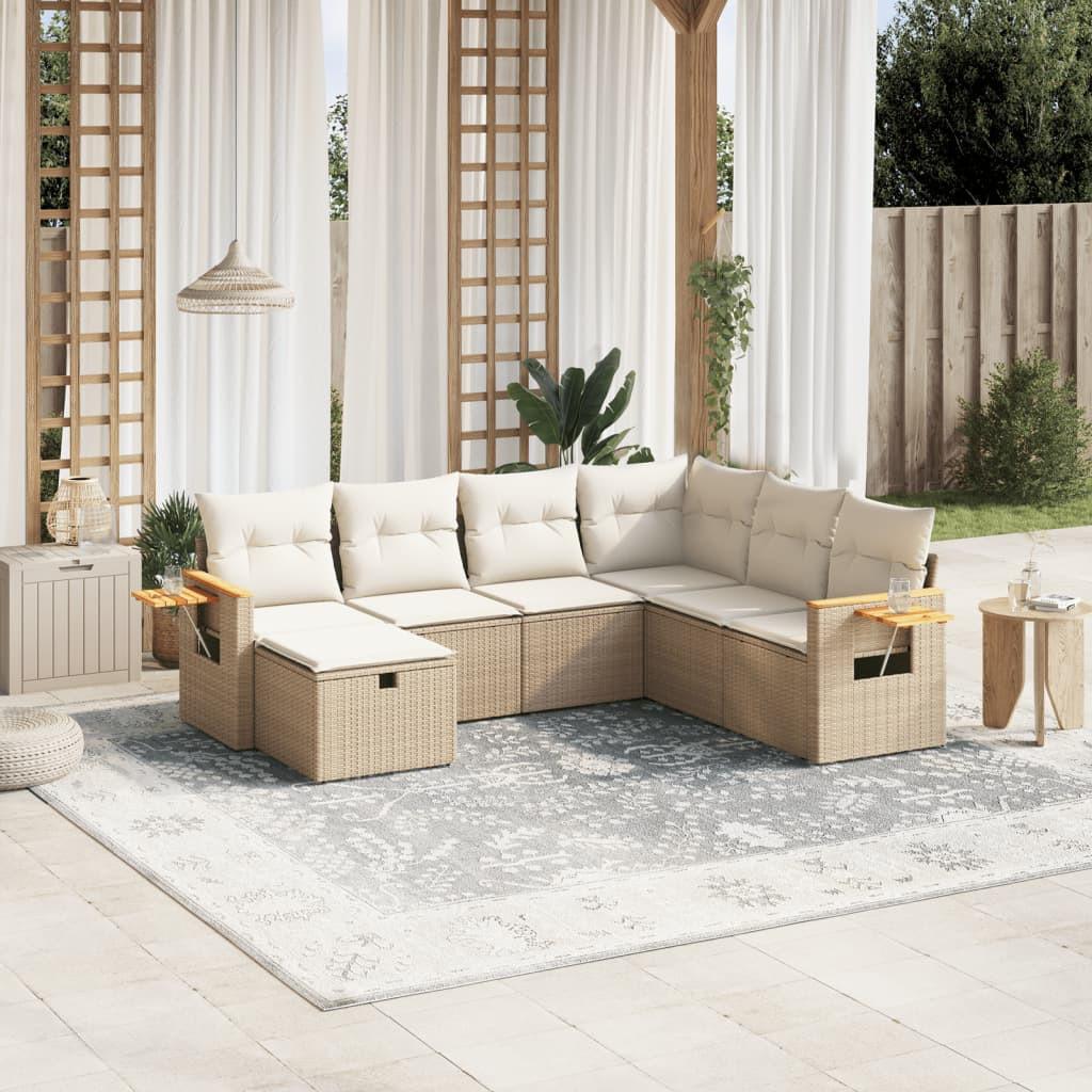 VidaXL set divano da giardino Polirattan  