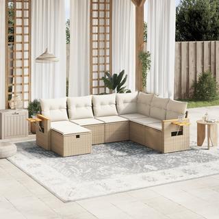 VidaXL set divano da giardino Polirattan  