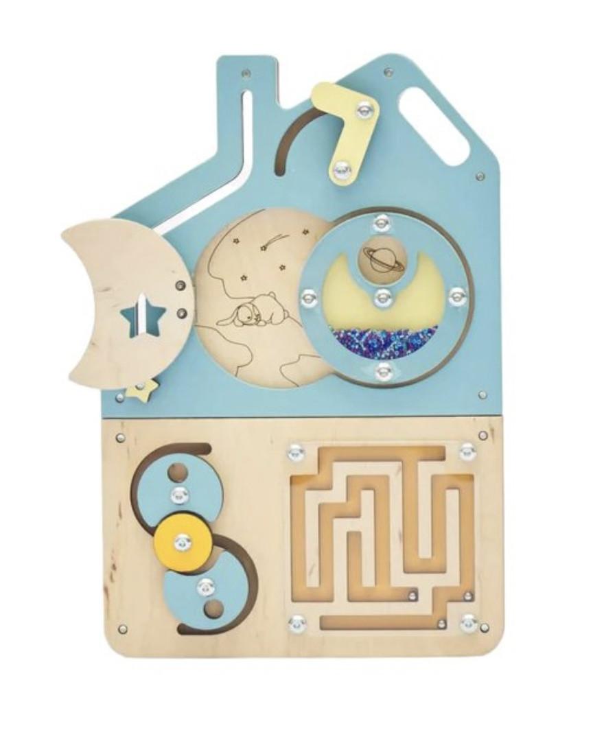 Montessori  Kleinkind Spielbrett, Montessori Spielzeug aus Holz, Sensorisches Aktivitätsbrett, Fidget Spielzeug Montessori® by busy kids 