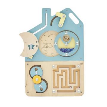 Kleinkind Spielbrett, Montessori Spielzeug aus Holz, Sensorisches Aktivitätsbrett, Fidget Spielzeug Montessori® by busy kids