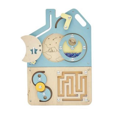 Montessori  Kleinkind Spielbrett, Montessori Spielzeug aus Holz, Sensorisches Aktivitätsbrett, Fidget Spielzeug Montessori® by busy kids 