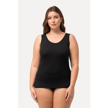 Maillot de corps col rond, empiècement en mesh avec petites bouches floquées