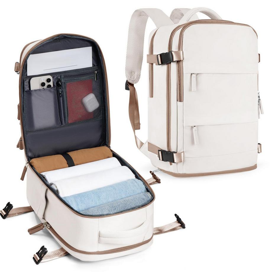 Sac à dos de voyage.  Bagage à Main d'Avion, Sac à Dos pour Ordinateur Portable, avec Compartiment à Chaussures