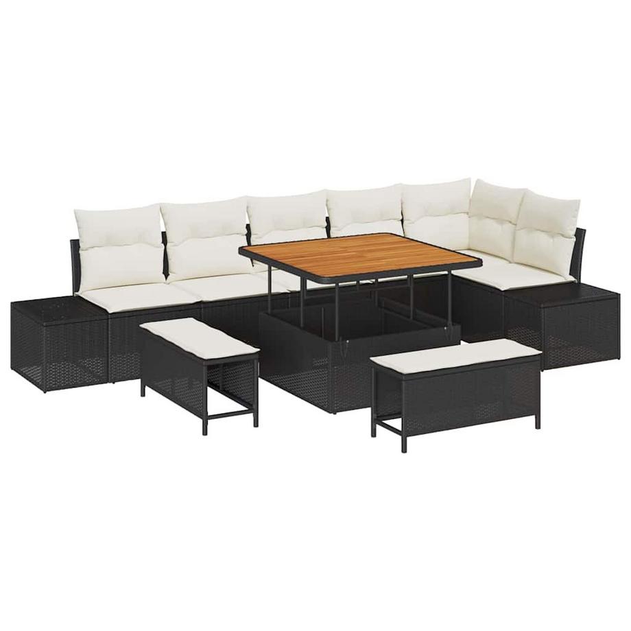 Mobilier de jardin poly rattan