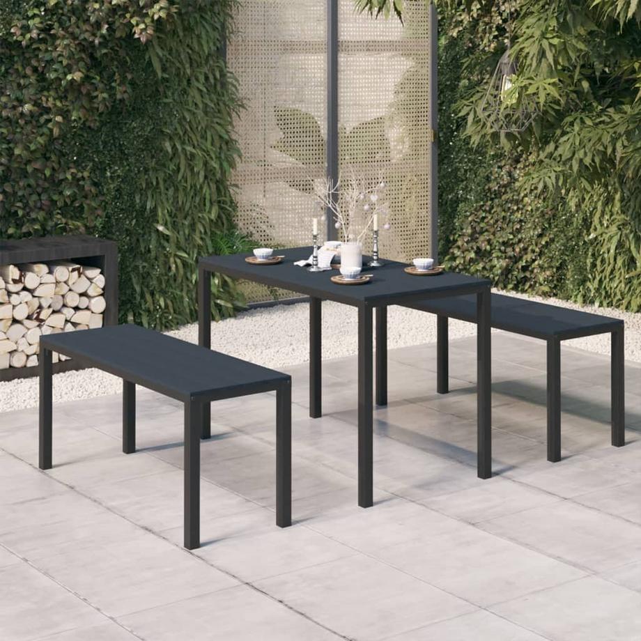 VidaXL Garten-essgarnitur stahl  