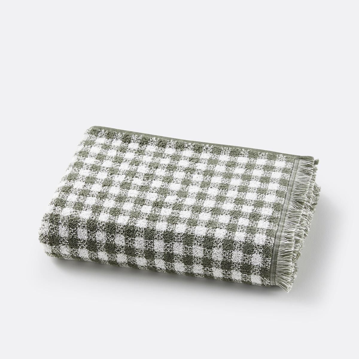 La Redoute Intérieurs Frottee-Badetuch Dinan mit Vichykaro (500 g/m²)  