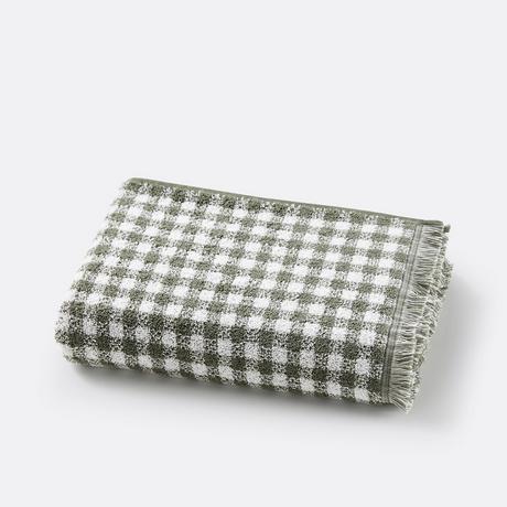 La Redoute Intérieurs Frottee-Badetuch Dinan mit Vichykaro (500 g/m²)  