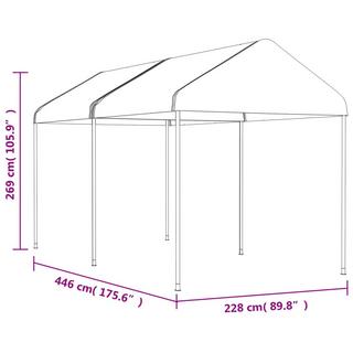 VidaXL gazebo Polietilene  