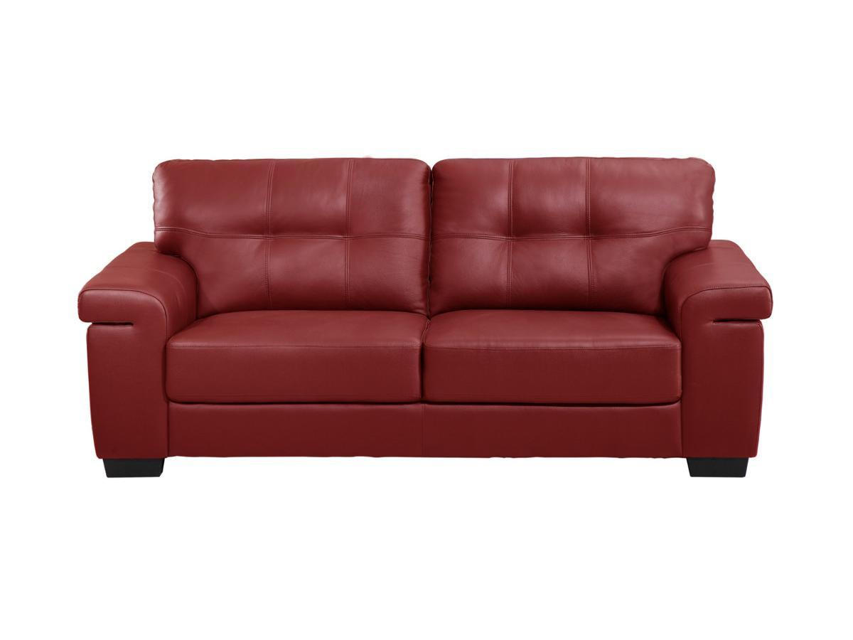 Vente-unique Ledersofa 3Sitzer HAZEL  