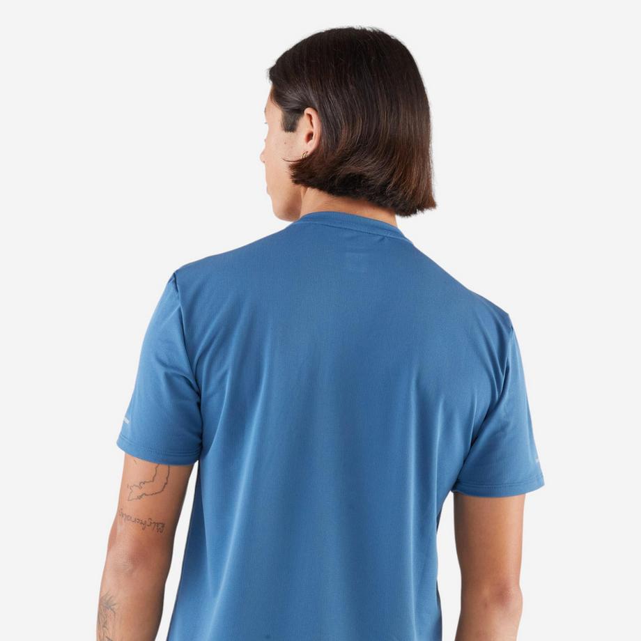KIPRUN  Kurzarmshirt - Kiprun Run 500 Men's Breathable Running T-shirt - Blue 