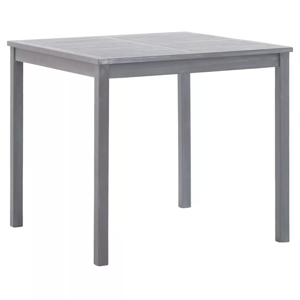 Table de jardin Gris 80x80x74 cm Bois d acacia massif