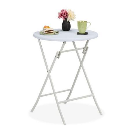 B2X Table de jardin ronde aspect rotin  