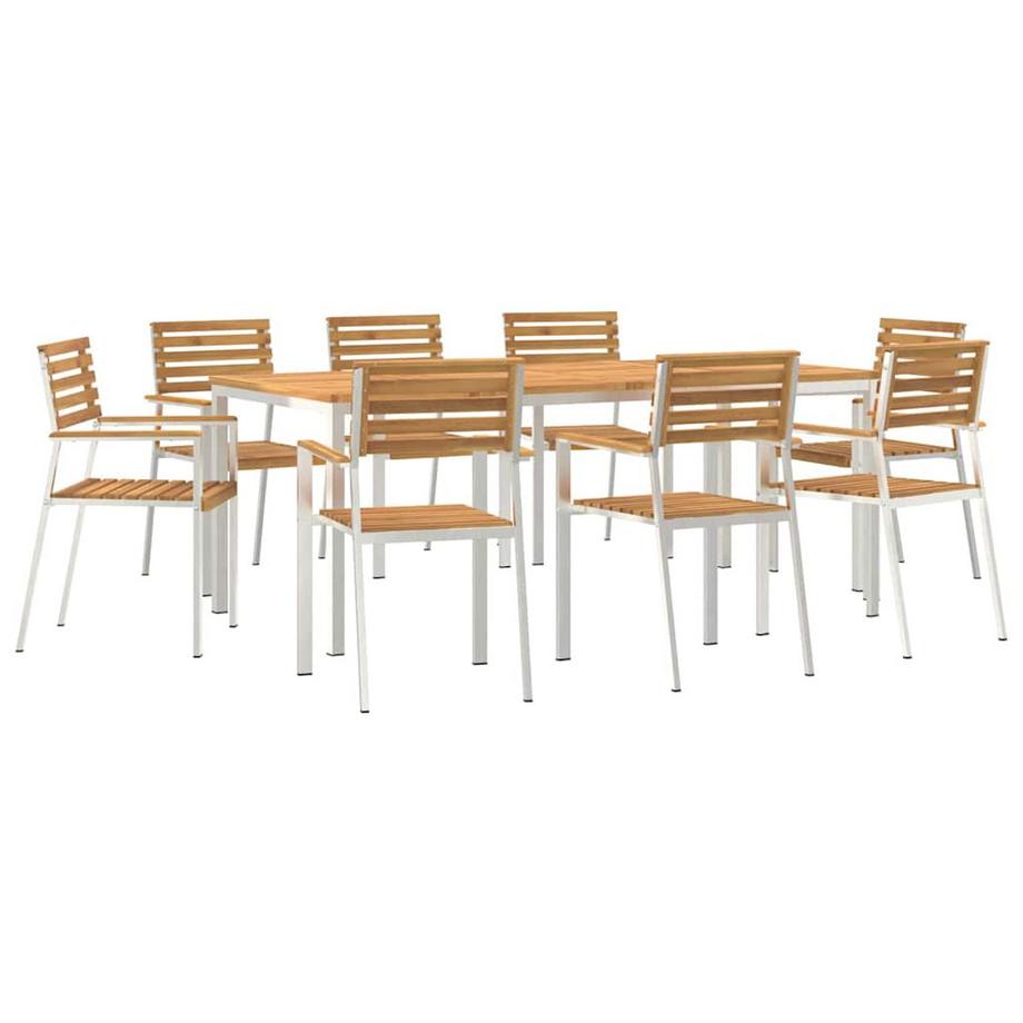 VidaXL Outdoortisch-set massivholz akazie  
