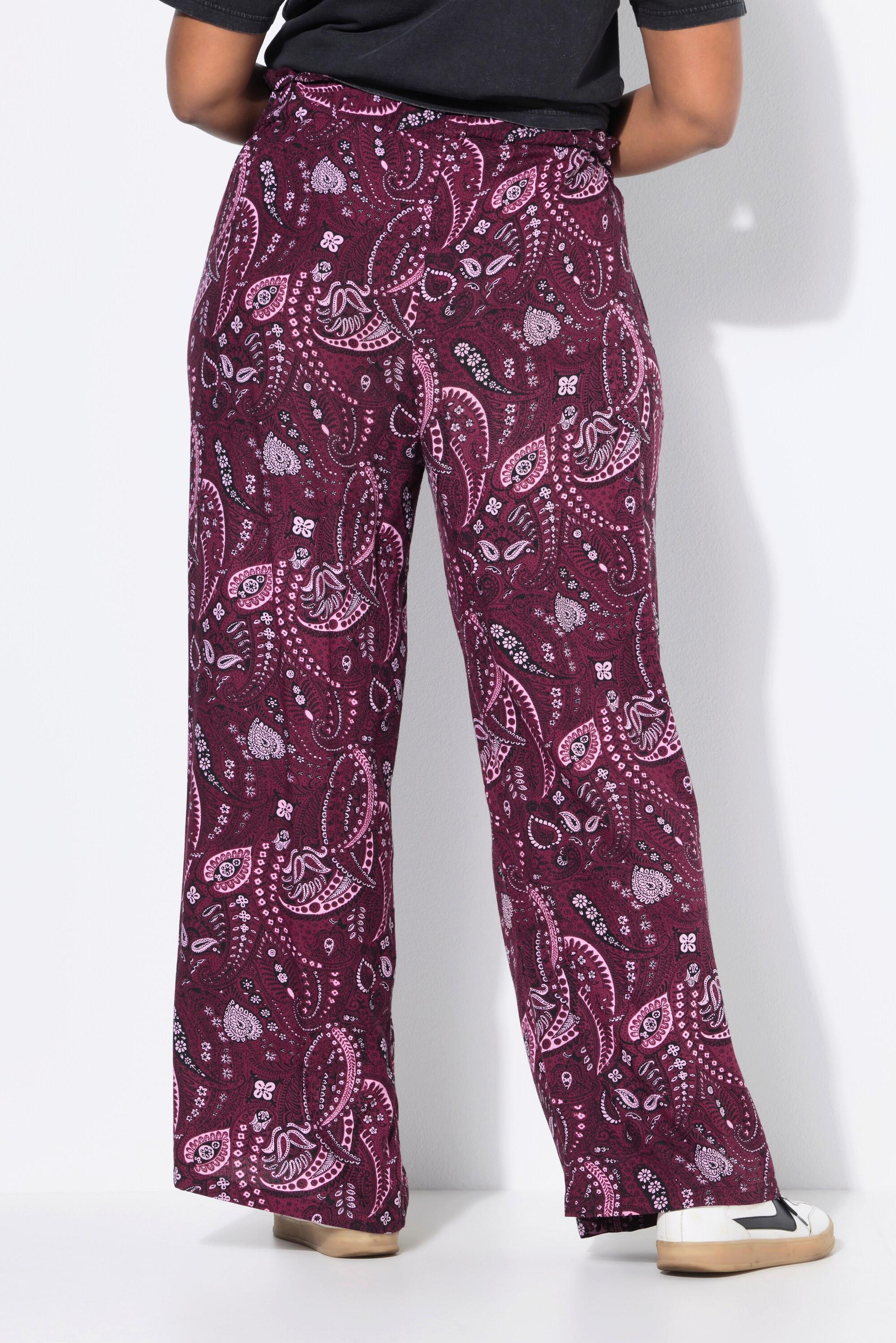 Studio Untold Pantalon palazzo taille haute jambe large Imprimé intégral  