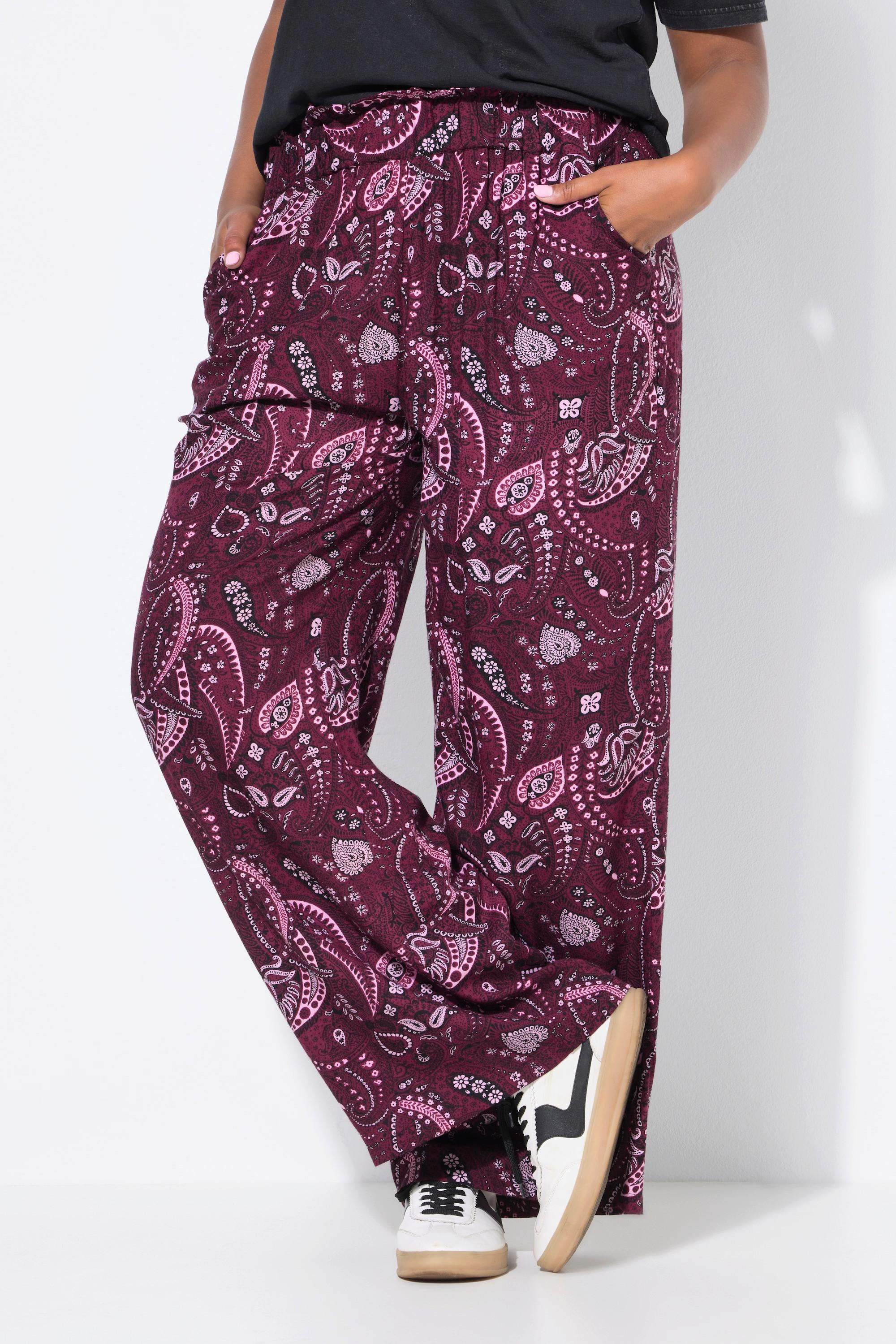 Studio Untold Pantalon palazzo taille haute jambe large Imprimé intégral  