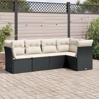 VidaXL set divano da giardino Polirattan  