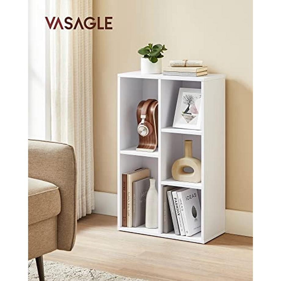 Pricenet Kompakteses Bücherregal mit 5 Ablagen, kratzfest  