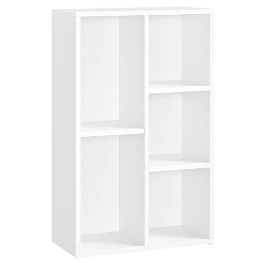 Kompakteses Bücherregal mit 5 Ablagen, kratzfest