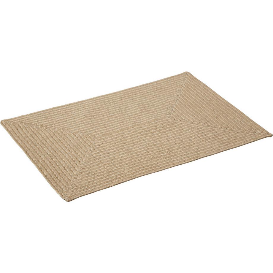 Tectake Geflochtener Teppich Vibe aus Jute, Boho-Stil  