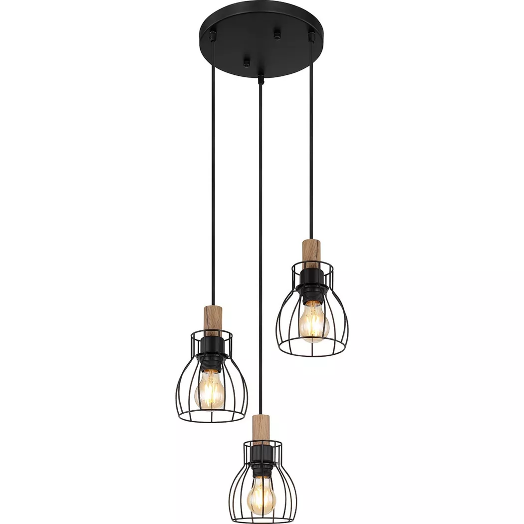 mutoni – Hängeleuchte Mina Metall matt 3xE27, One Size, Multicolor
