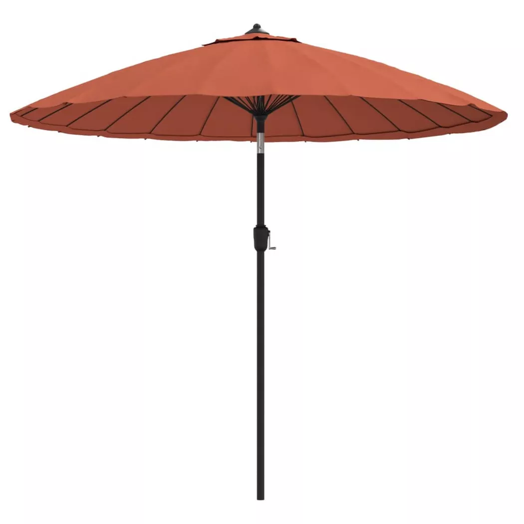 VidaXL - ombrellone, One Size, Marrone