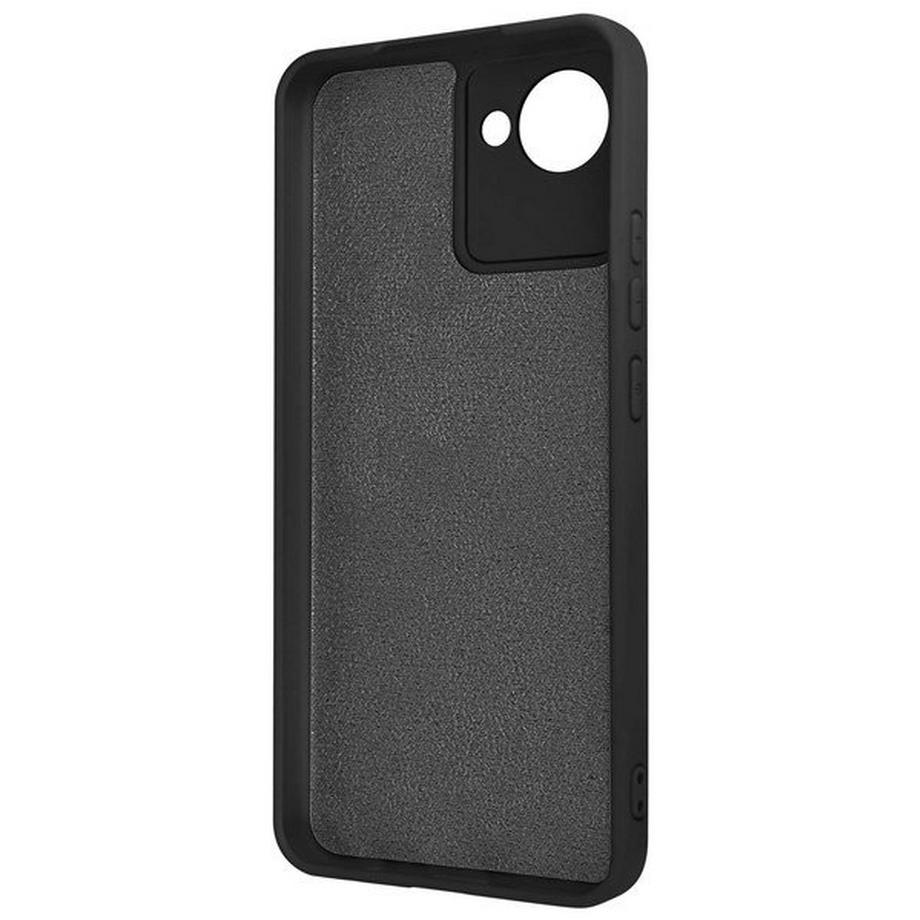 Avizar  Cover Realme C30 in silicone nera 