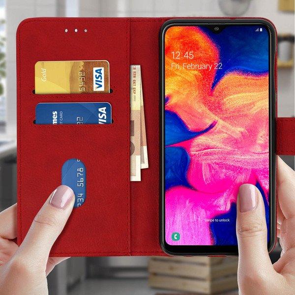 Avizar  Custodia Flip Galaxy A10 Rosso 