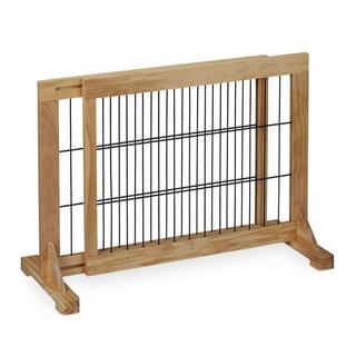 B2X  Portail de sécurité rétractable en bois naturel 