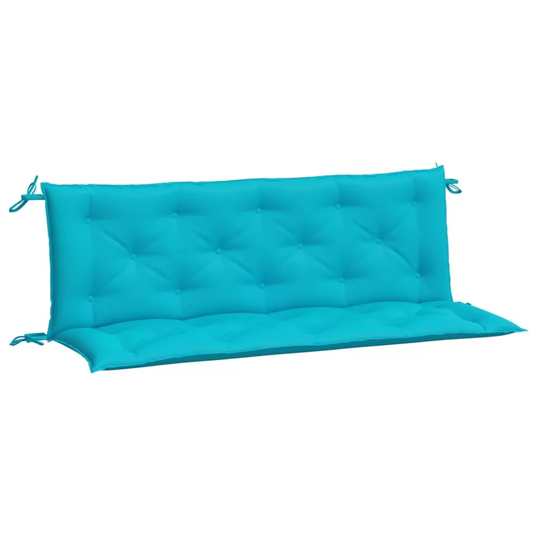 VidaXL - Coussin de banc de jardin tissu, One Size, Turquoise