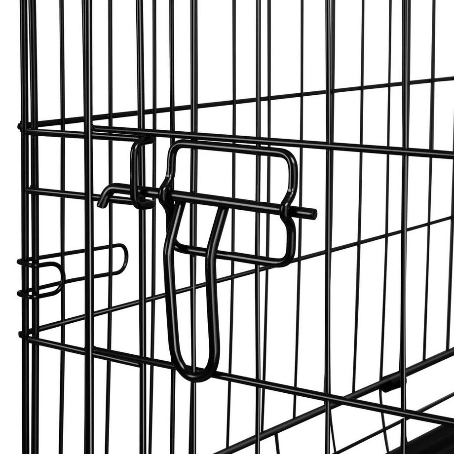 Tectake  Hundekäfig-Gitterbox Luna klappbar, mit 2 Tragegriffen robuste Stahlgitter 