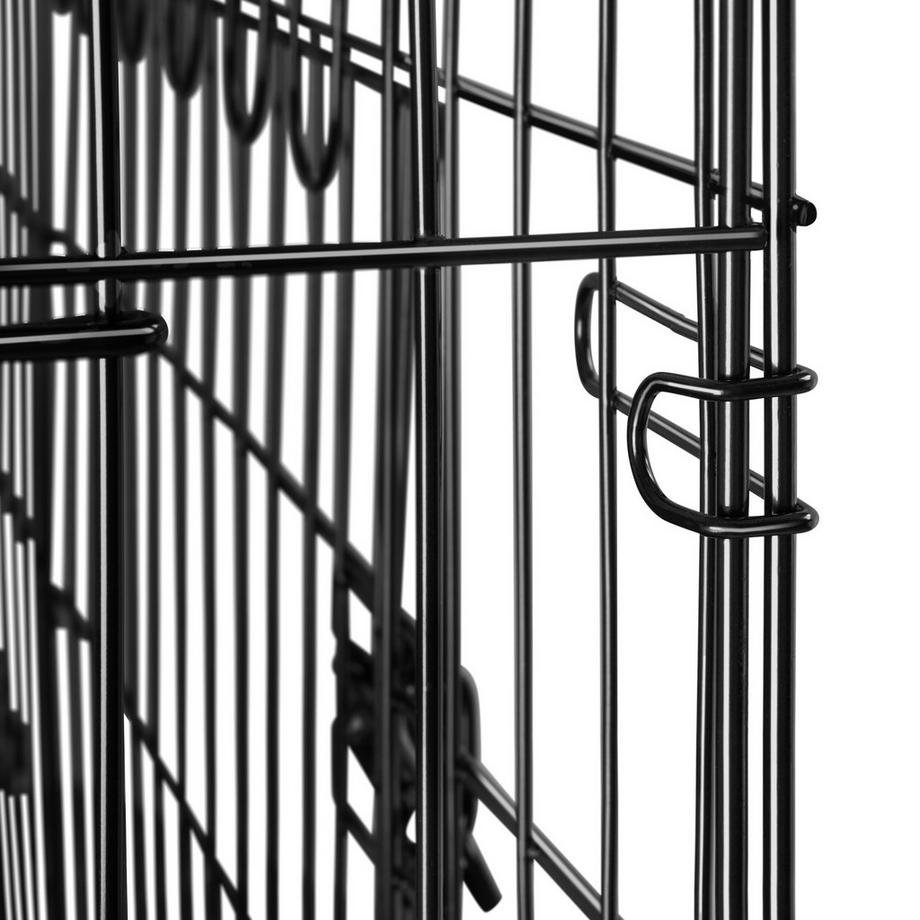 Tectake  Hundekäfig-Gitterbox Luna klappbar, mit 2 Tragegriffen robuste Stahlgitter 