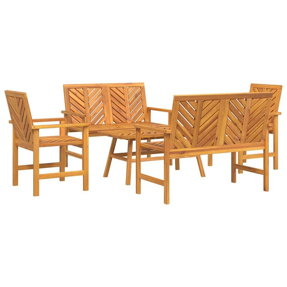 Mobilier de jardin bois d'acacia massif