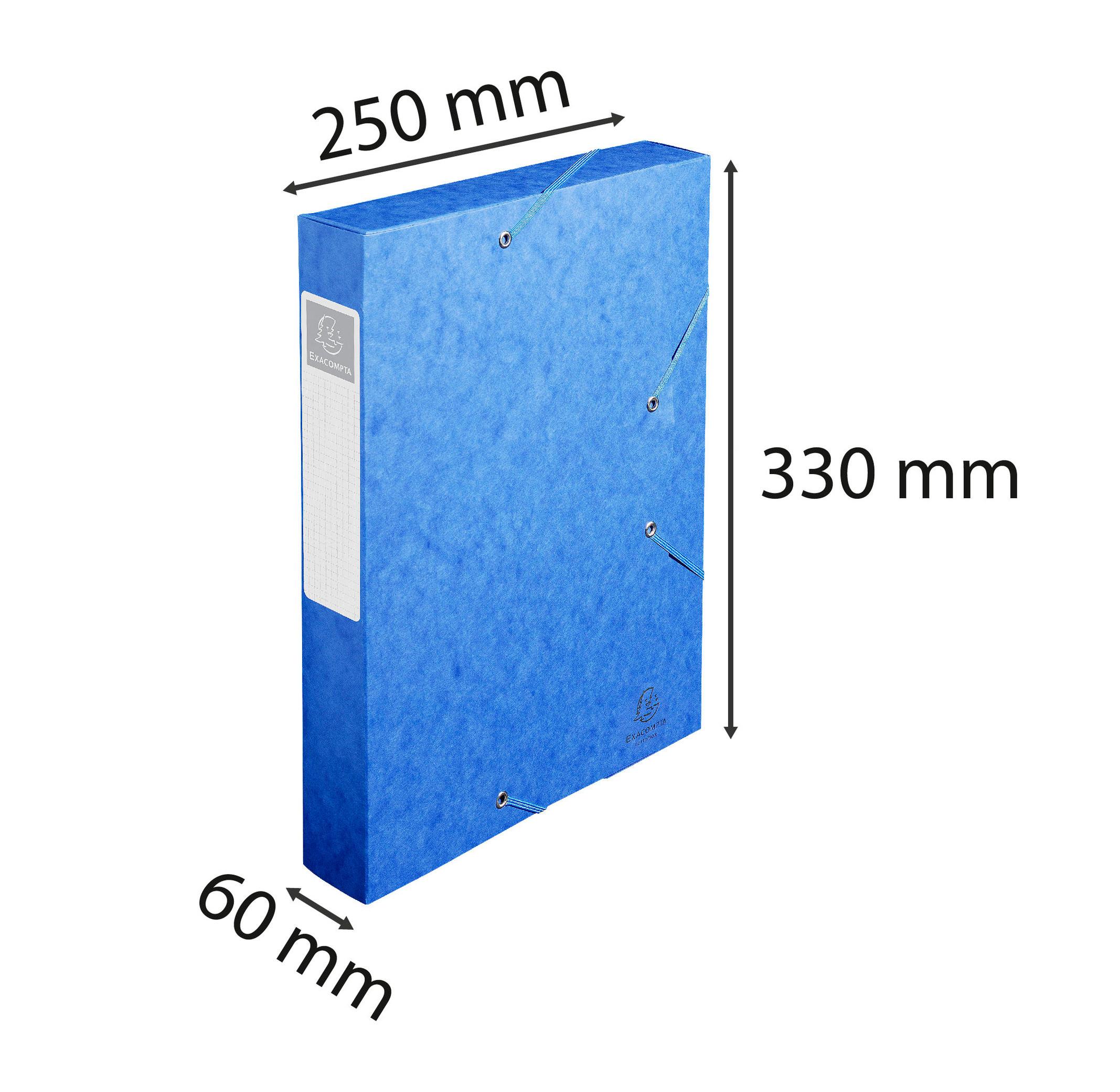 Exacompta Boite de classement Cartobox Dos 60mm Carte lustrée - A4 - x 10  