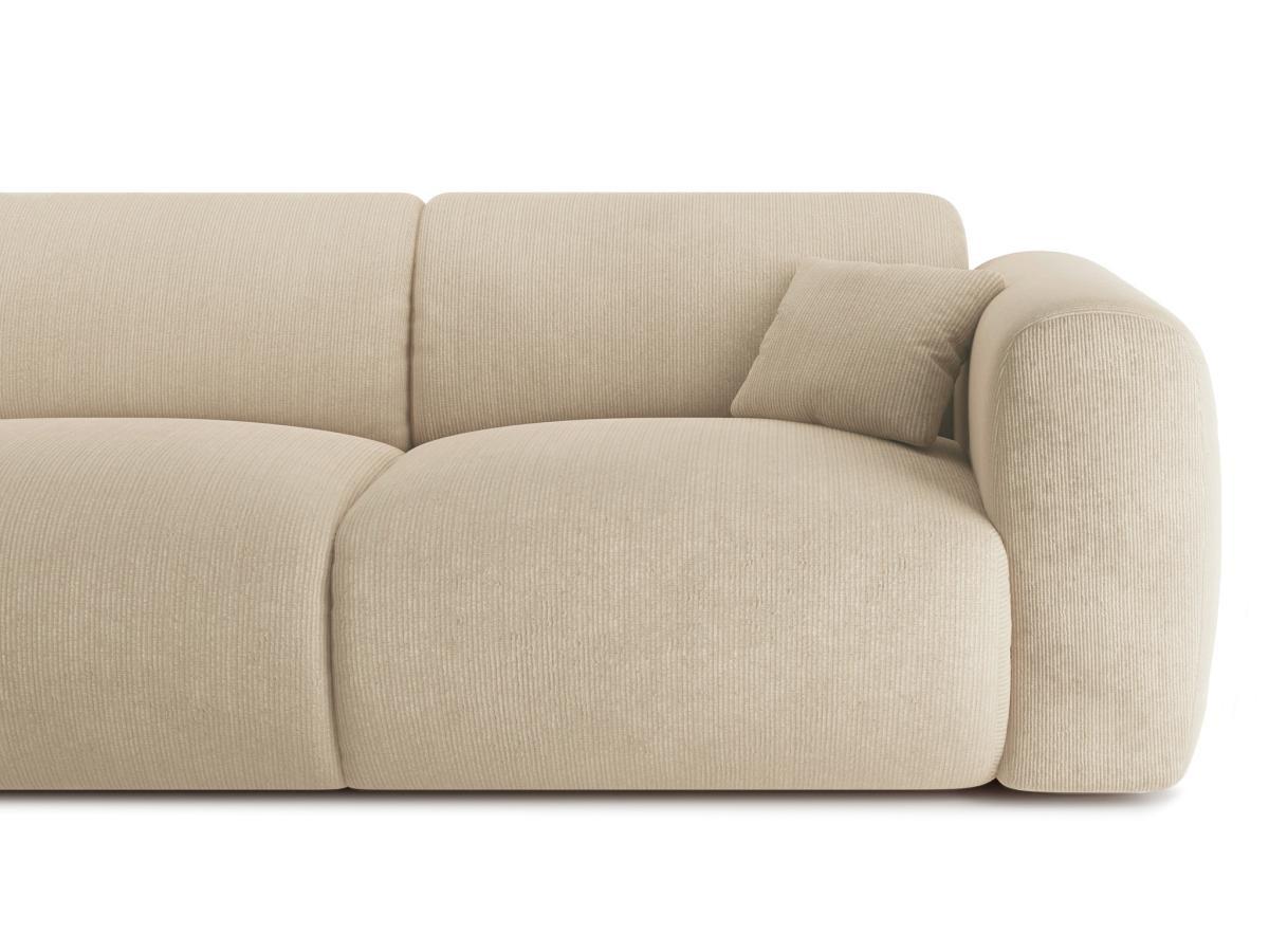Maison Céphy Großes Ecksofa - Ecke rechts - Strukturstoff - Beige - POGNI von Maison Céphy  