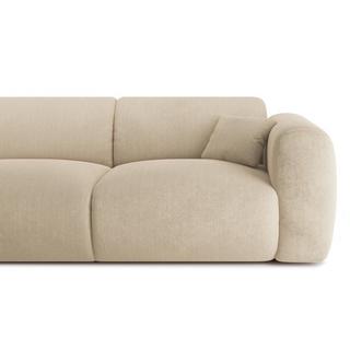 Maison Céphy Großes Ecksofa - Ecke rechts - Strukturstoff - Beige - POGNI von Maison Céphy  