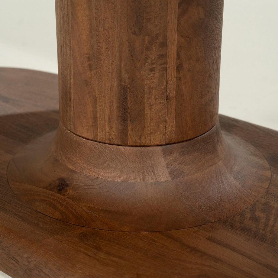 mutoni Table en bois massif Coco marron clair 240x110  