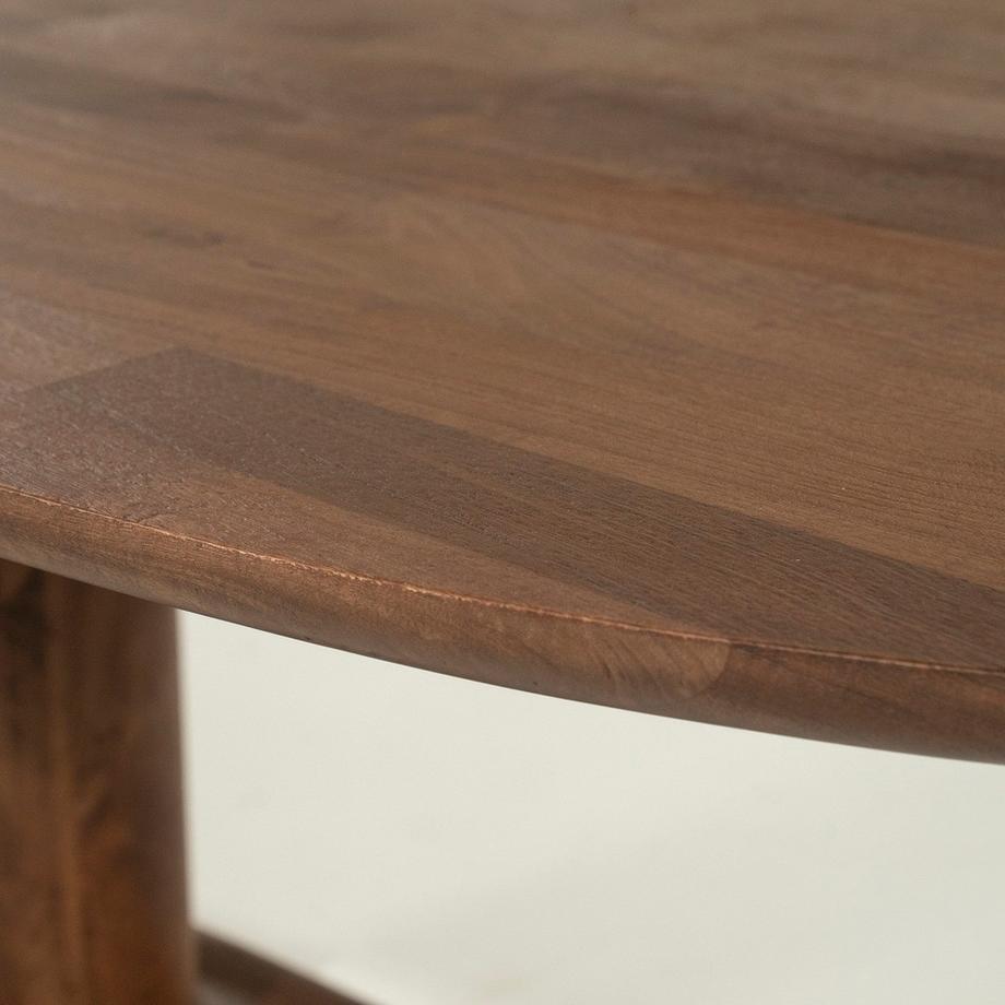 mutoni Table en bois massif Coco marron clair 240x110  