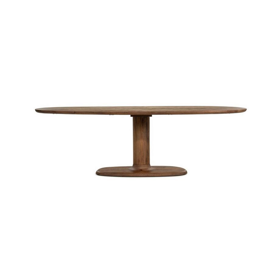 mutoni Table en bois massif Coco marron clair 240x110  